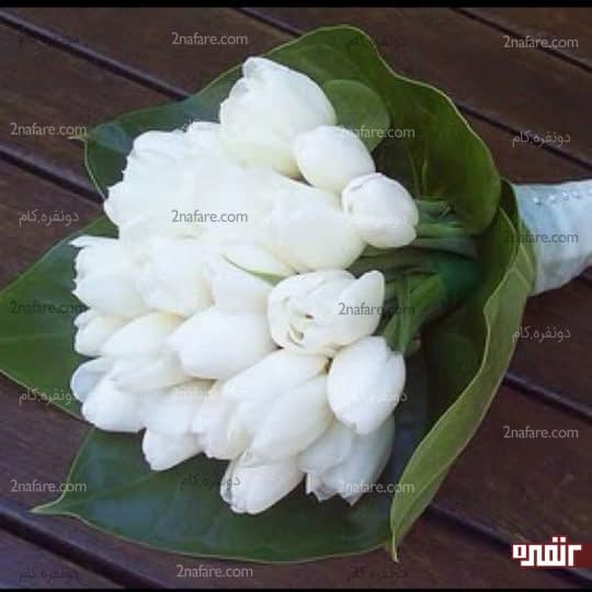 دسته گل سفید عروس