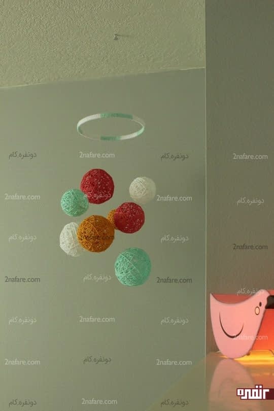 ساخت توپک های آویز و توخالی کاموایی
