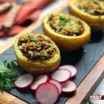 طرز تهیه سیب زمینی شکم پر