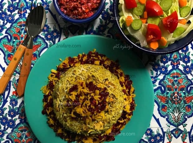 طرز تهیه شوید پلو با مرغ شوید پلو با مرغ