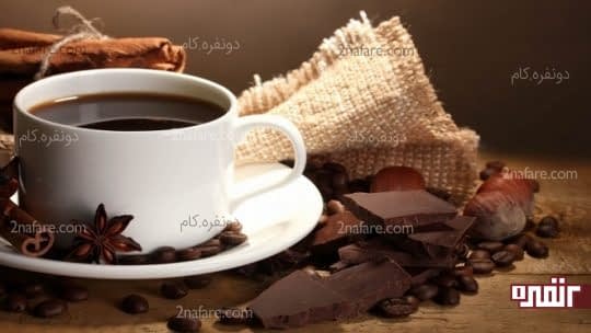 قهوه و شکلات تلخ آرام بخش و ضداسترس