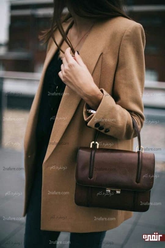 لباس مشکی و قهوه ای