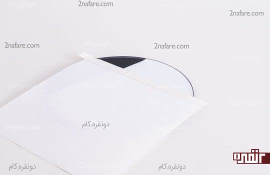 مشخص کردن قسمت دوم و چسبوندن کاغذ برای جلوگیری از پخش رنگ