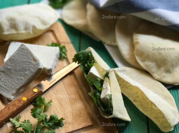 طرز تهیه نان پیتا مرحله به مرحله نان پیتا