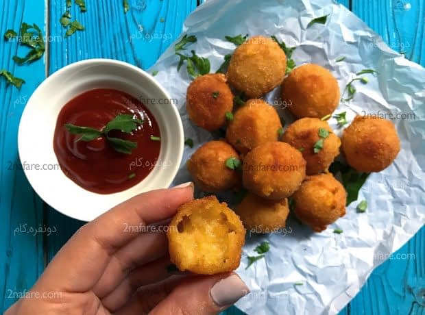 طرز تهیه کراکت سیب زمینی و پنیر کراکت سیب زمینی و پنیر