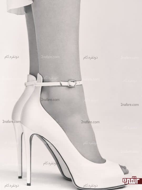 کفش عروس پاشنه بلند ساده و شیک