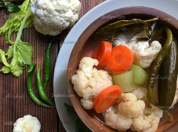 طرز تهیه شور با کلم و هویج مرحله به مرحله کلم شور