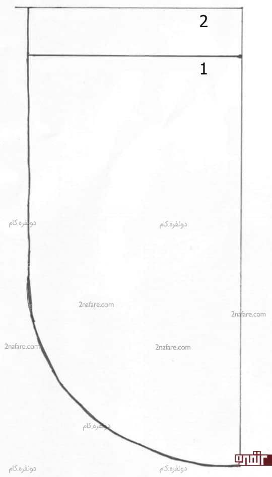 الگوی دوخت کیف پارچه ای کیسه ای