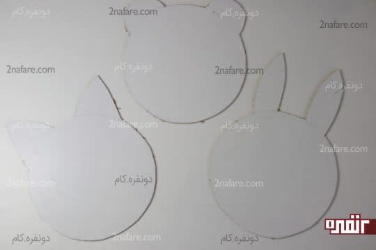 برش الگوی سر حیوانات روی چوب
