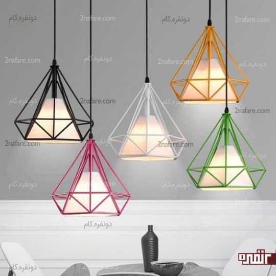 لامپ های آویز و رنگی