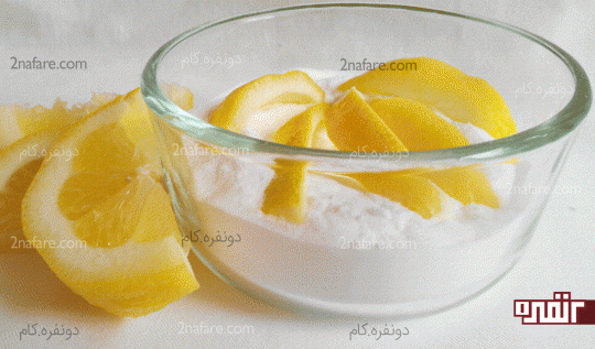 لیموترش و جوش شیرین سفید کننده طبیعی دندان