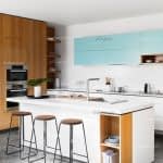 مدل های زیبای طراحی آشپزخونه دو رنگ و مدرن