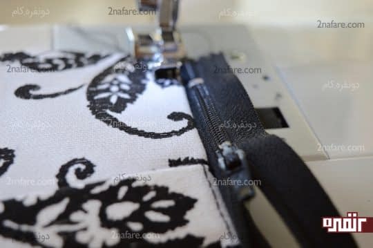 چرخ روی کار برای دوختن زیپ