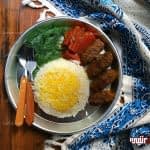 طرز تهیه کباب لقمه ای زعفرانی مرحله به مرحله