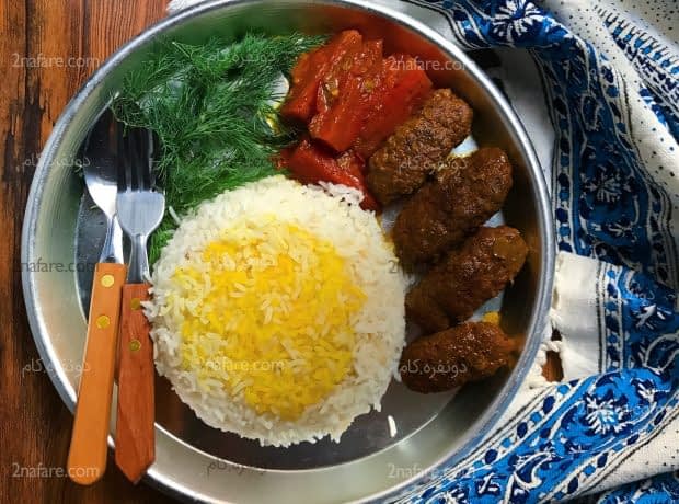 طرز تهیه کباب لقمه ای زعفرانی مرحله به مرحله کباب لقمه ای زعفرانی