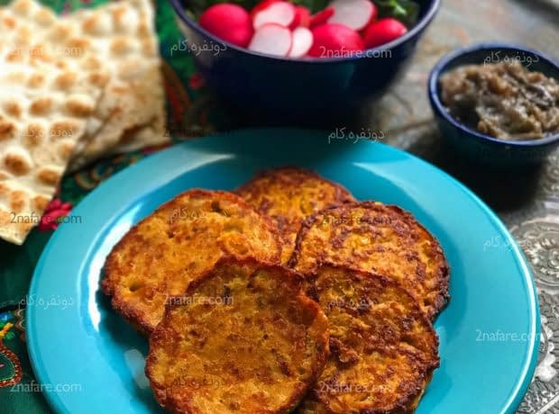 طرز تهیه کوکو (شامی) گوشت کوبیده مرحله به مرحله کوکو گوشت کوبیده