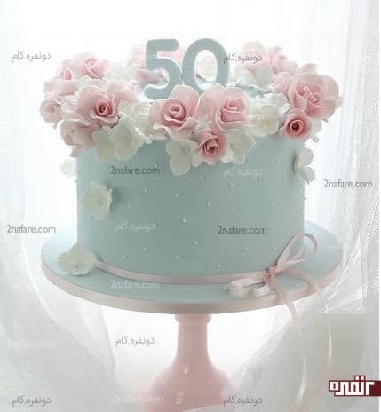 تزیین کیک تولد زیبا و شیک با فوندانت