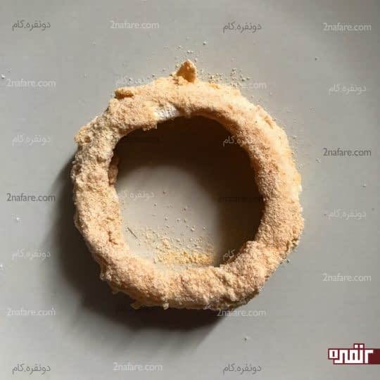 رینگ پیاز آماده شده