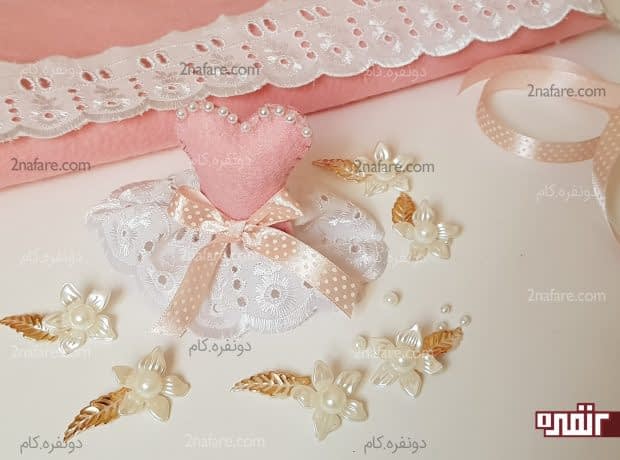آموزش ساخت گیفت عروسی با طرح لباس ﮔﻴﻔﺖ ﻋﺮﻭﺳﻲ