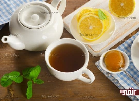 چای لیمو برای درمان خانگی خلط سینه