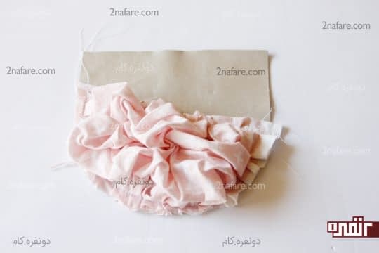 دوخت رور پارچه به چرم