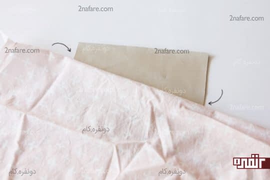 ایجاد زاویه با پارچه روی چرم