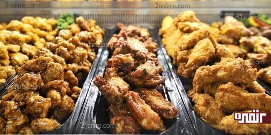 عدم استفاده از غذاهای رستورانی و سرخ کردنی