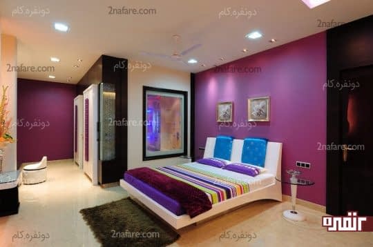 افزودن رنگ های شاد به اتاق خواب