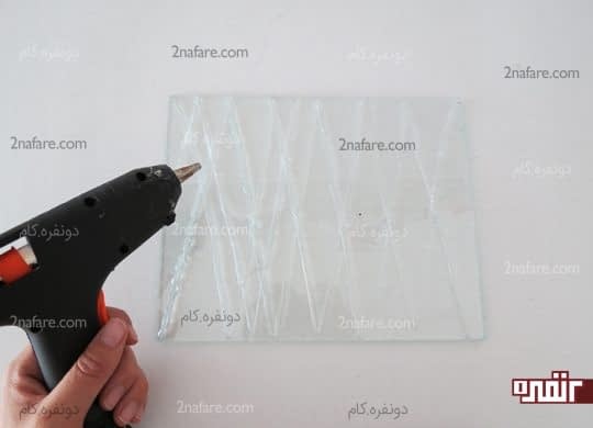 ایجاد شبکه های به هم پیوسته با چسب حرارتی روی شیشه