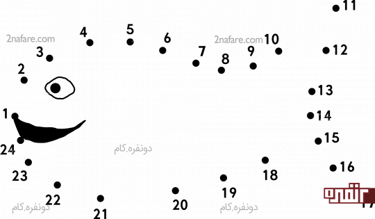 به کمک وصل کردن نقاط و کامل کردن نقاشی