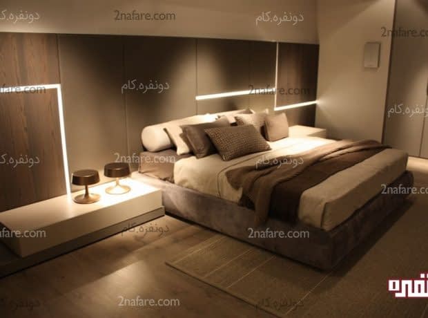 چند نکته ی کلیدی در طراحی اتاق خواب های مدرن تخت و پاتختی بسیار زیبا برای اتاق خوابی مدرن و شیک