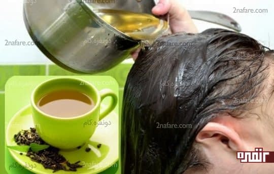 شست و شوی مو با چای سبز