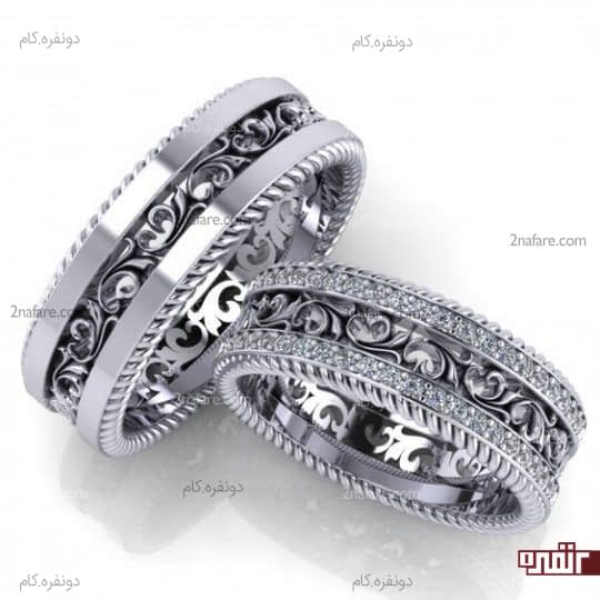 طراحی جذاب و خاص حلقه ازدواج و نامزدی