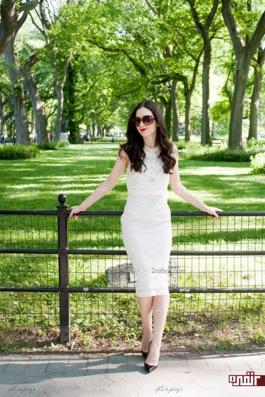 لباس کوتاه تا رو یا زیر زانو برای خانم های قد کوتاه مناسبه