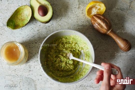 ماسک آواکادو و عسل