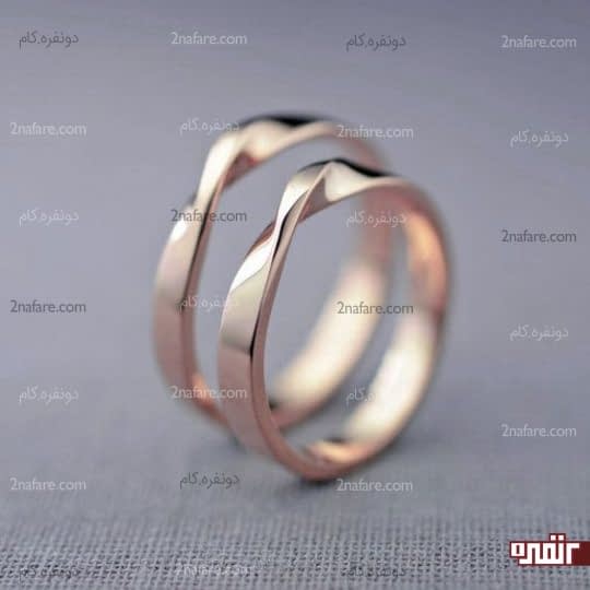 مدل حلقه نامزدی خاص و شیک از طلا زرد
