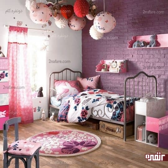 مطابقت رنگ دیوار و دکوراسیون اتاق خواب