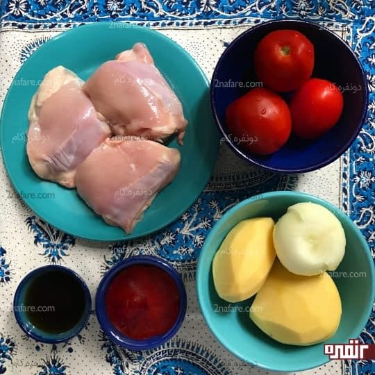 مواد لازم برای تهیه خورشت تورشه کباب