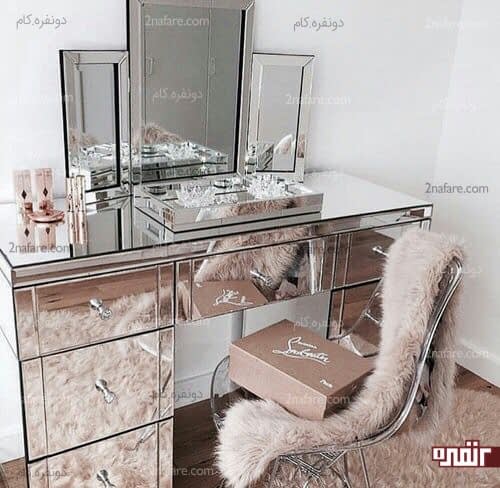میز و آینه شیک و مدرن آرایش