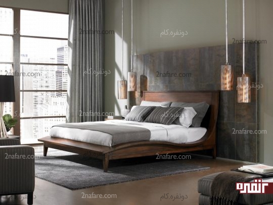 پنجره های قدی برای تامین نور طبیعی اتاق خواب