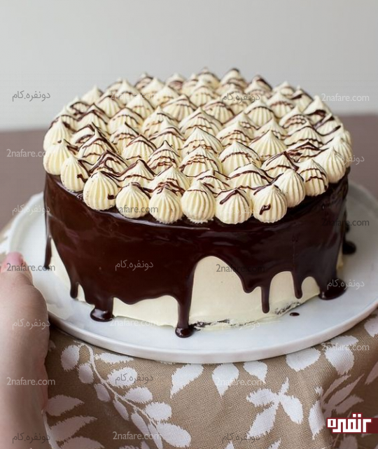 کیک تولد فوق العاده زیبا و خوش طعم شکلاتی