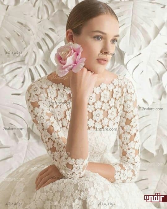 گیپور روی پیراهن برای مراسم عقد