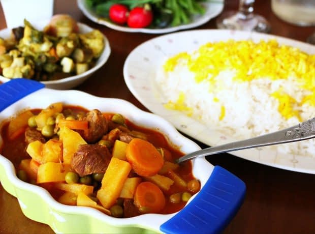 طرز تهیه خورشت نخود فرنگی خورشت نخود فرنگی