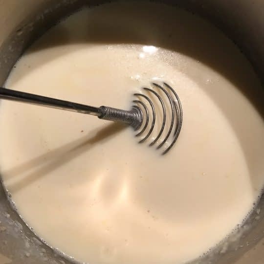 اضافه کردن مابقی شیر