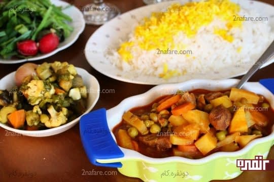 خورش نخود فرنگی