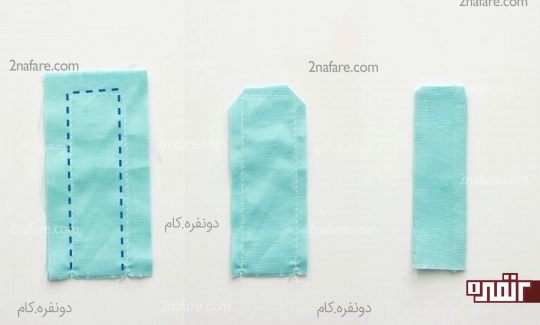 دوخت دو تا مستطیل کوچک بهم