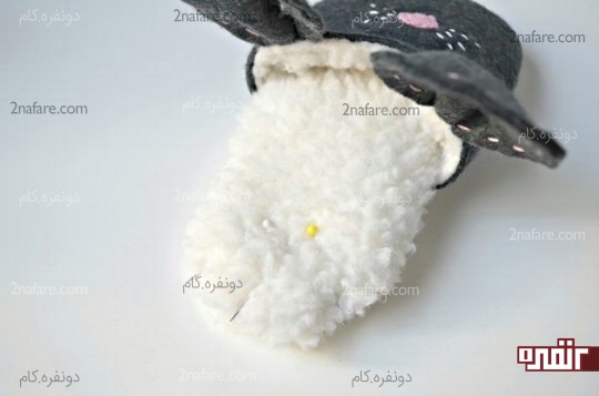 دوخت قسمت انتهایی کفِ پاپوش آموزش دوخت پاپوش فانتزی با طرح موش
