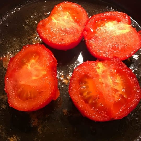 سرخ کردن گوجه