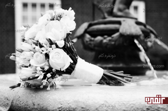 عکس سیاه سفید عروسی