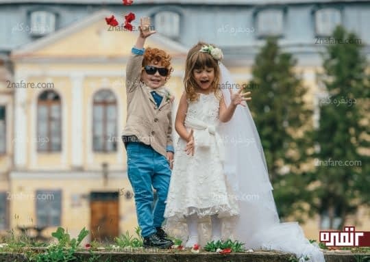 کوچولو های با مزه در عکس های عروسی